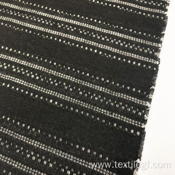 Knitting Fabric With Black And White Line